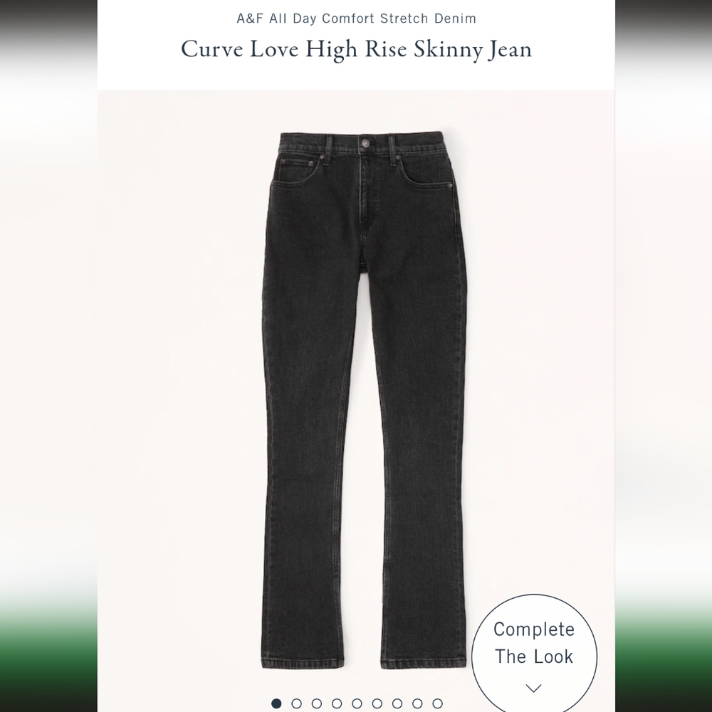 Black Vent Hem Jeans